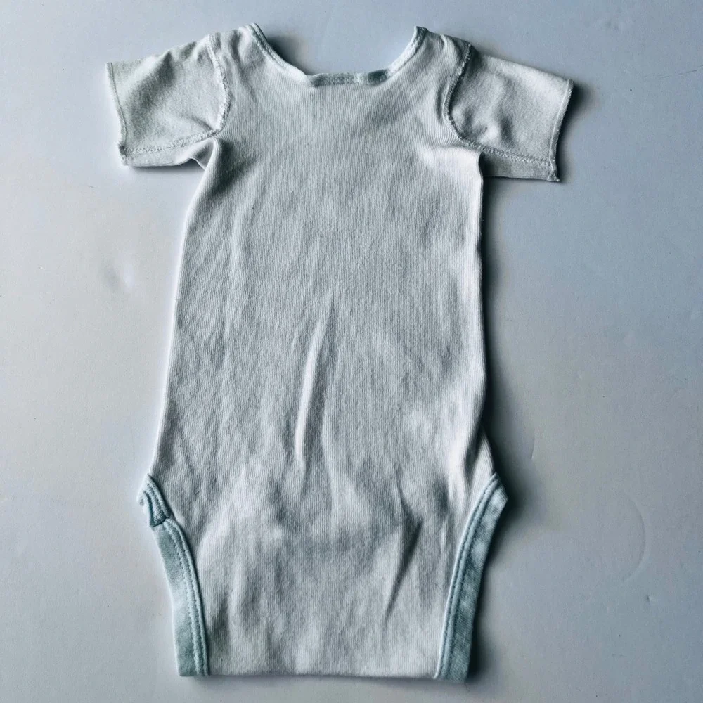 Vintage Fisher-Price Teddy Bear Bodysuit Newborn Made in USA Cotton‎